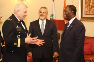 Côte d'Ivoire : Alassane Ouattara reçoit l'AFRICOM et la Russie au Palais